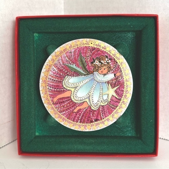 Other - 𝅺P. Buckley Moss Angel Child Ornament in Box With COA